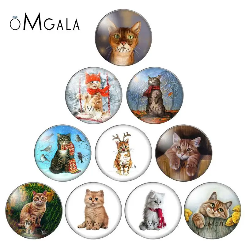 Lovely Colorful Cat Animal Art Paintings 12/14mm/18mm/20mm/25mm Round photo glass cabochon demo flat back Making findings ZB0543
Lovely Colorful Cat Animal Art Paintings 12/14mm/18mm/20mm/25mm Round photo glass cabochon demo flat back Making findings ZB0543
