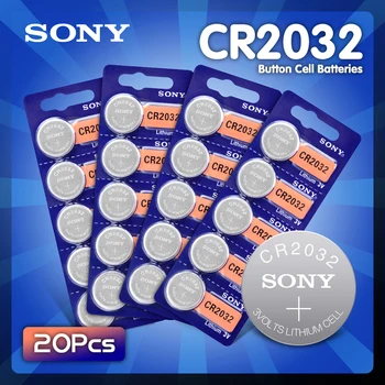 20pcs Sony 3V CR2032 Lithium Button Cell Battery BR2032 DL2032 ECR2032 CR 2032 Button Coin Cell Batteries For Watch Toys
20pcs Sony 3V CR2032 Lithium Button Cell Battery BR2032 DL2032 ECR2032 CR 2032 Button Coin Cell Batteries For Watch Toys