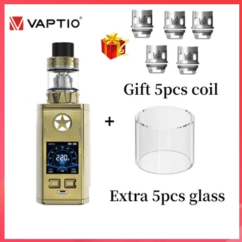 Vaptio Captain 220w Vape Kit With 2ML Atomizer Top Fill 10PCS PARAGON Coils Electronic Cigarette Capt'n Mod Fit 510 Thread Tank
Vaptio Captain 220w Vape Kit With 2ML Atomizer Top Fill 10PCS PARAGON Coils Electronic Cigarette Capt'n Mod Fit 510 Thread Tank