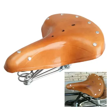 Bicycle Saddle Cycling Retro Leather Old Style Classic Shock Absorption Comfortable Spring Seat Accessory Cushion Universal
Bicycle Saddle Cycling Retro Leather Old Style Classic Shock Absorption Comfortable Spring Seat Accessory Cushion Universal