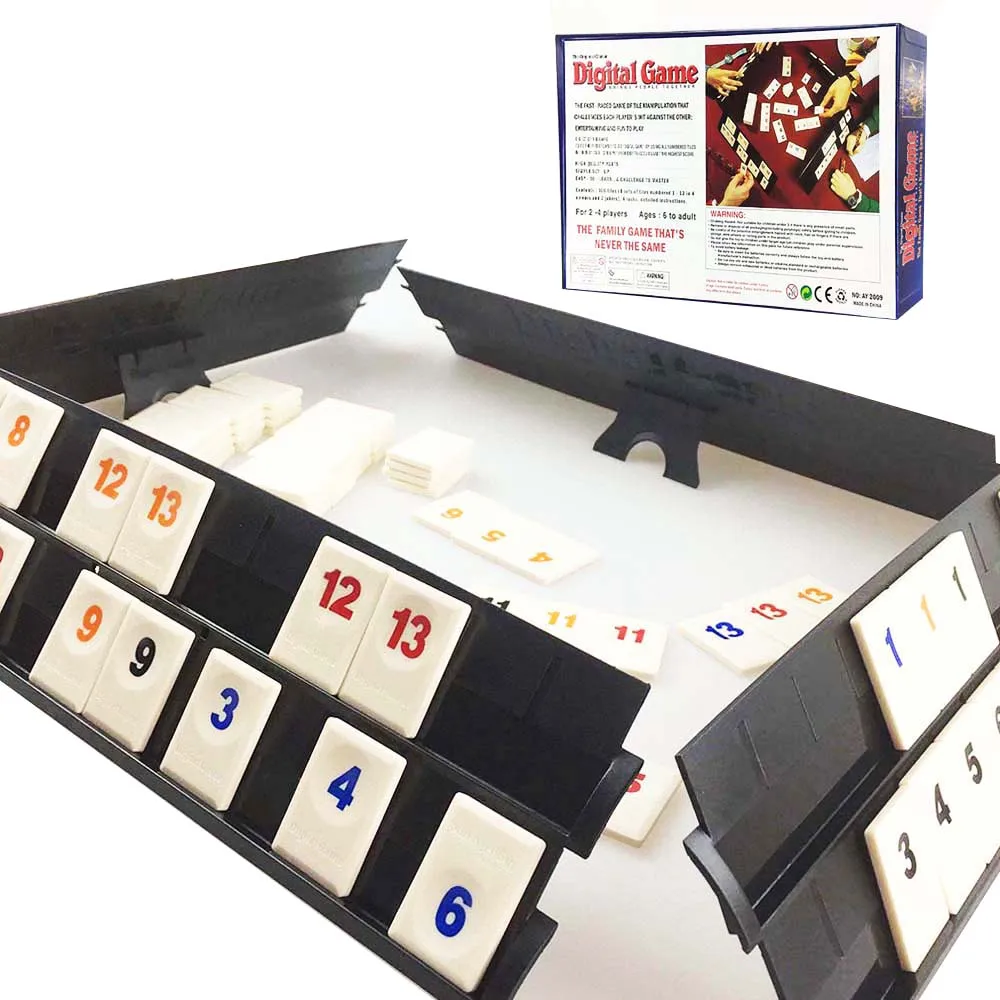 Free shipping Big size Original classic Digital game Math toys Family game 2or4 palyers Board game Rummy game toys
Free shipping Big size Original classic Digital game Math toys Family game 2or4 palyers Board game Rummy game toys