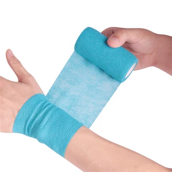 Colorful Elastic Self-Adhesive Bandage Pressurized Fixed Palm Knee Pads Sport Tape First Aid Medical Health Treatment Gauze Belt 
Colorful Elastic Self-Adhesive Bandage Pressurized Fixed Palm Knee Pads Sport Tape First Aid Medical Health Treatment Gauze Belt