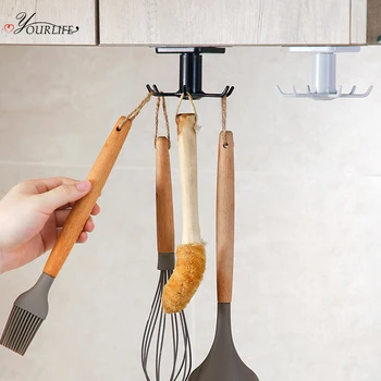 OYOURLIFE 360° Rotatable Hooks For Hanging Creative Kitchen Tableware Hook Kitchen Bathroom Organizers Self Adhesive Hook
OYOURLIFE 360° Rotatable Hooks For Hanging Creative Kitchen Tableware Hook Kitchen Bathroom Organizers Self Adhesive Hook