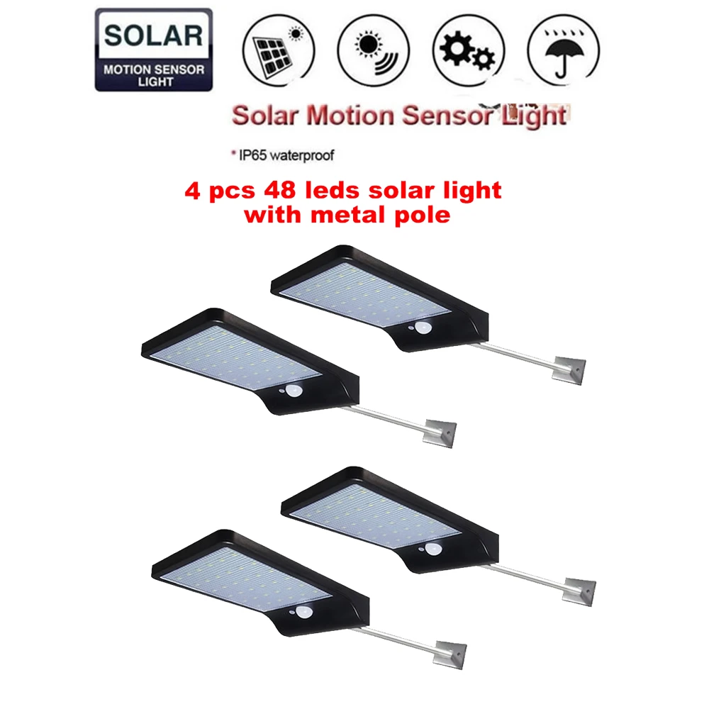 2/4pcs 48 led Solar Power Human Body Motion Sensor Garden Light Control Security Lamp Outdoor LED Solar Light Waterproof IP65 s
2/4pcs 48 led Solar Power Human Body Motion Sensor Garden Light Control Security Lamp Outdoor LED Solar Light Waterproof IP65 s