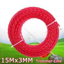 15m X 3mm Strimmer Line Brushcutter Grass Trimmer Nylon Cord Wire Round String Trimmer Line Replacement Garden Lawn Mower Parts
15m X 3mm Strimmer Line Brushcutter Grass Trimmer Nylon Cord Wire Round String Trimmer Line Replacement Garden Lawn Mower Parts