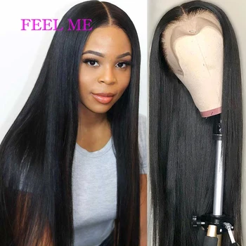 FEELME 4x4 Closure Wig For Black Women Peruvian Straight Lace Front Human Hair Wigs 13x4 Lace Frontal Pre-Plucked With Baby Hair
FEELME 4x4 Closure Wig For Black Women Peruvian Straight Lace Front Human Hair Wigs 13x4 Lace Frontal Pre-Plucked With Baby Hair