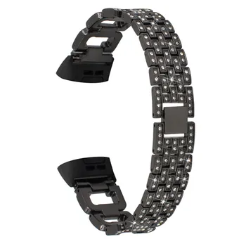 Metal Crystal Smart Watch Band For Fitbit Charge 3 Flash Rhinestone Premium Wrist Strap Interlock Bracelet For Women Lady Girl
Metal Crystal Smart Watch Band For Fitbit Charge 3 Flash Rhinestone Premium Wrist Strap Interlock Bracelet For Women Lady Girl