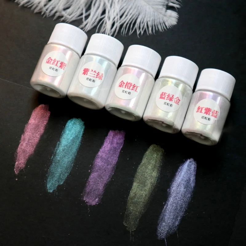 5 Colors Rainbow Chameleons Pigment Magic Glitter Powder Color Change Powder Epoxy Resin Colorant Jewelry Making Tools
5 Colors Rainbow Chameleons Pigment Magic Glitter Powder Color Change Powder Epoxy Resin Colorant Jewelry Making Tools
