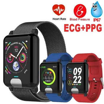ppg ecg fitness tracker women men smart health hey ladies band braselet ip68 Sport wristband heart rate blood pressure GPS watch
ppg ecg fitness tracker women men smart health hey ladies band braselet ip68 Sport wristband heart rate blood pressure GPS watch