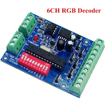6 Channel DMX512 Decoder Dimmer Driver 6CH RGB DMX Controller DC5V-24V for RGB LED Strip Light Tape Lamp Module
6 Channel DMX512 Decoder Dimmer Driver 6CH RGB DMX Controller DC5V-24V for RGB LED Strip Light Tape Lamp Module