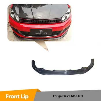 For VW Golf 6 VI MK6 GTI 2010-2013 Carbon Fiber / FRP Front Lip Spoiler Head Bumper Chin Shovel Protector Car Styling