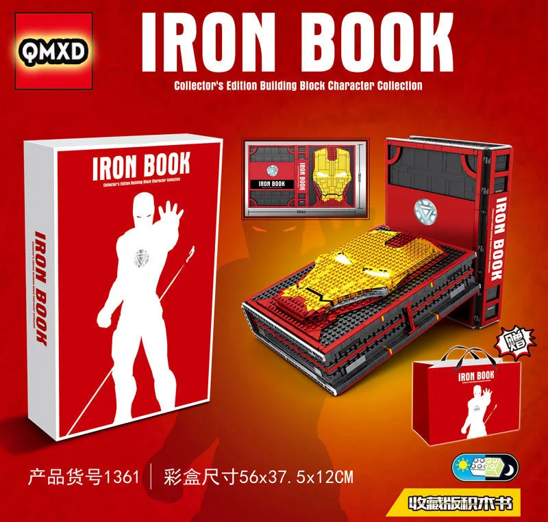 SY1361 Matched Legoing Iron maning Commemorate Manual theAvengersing Assembling blocks Brain game Children's gift Collection
SY1361 Matched Legoing Iron maning Commemorate Manual theAvengersing Assembling blocks Brain game Children's gift Collection