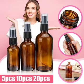 30ml/50ml/100ml Portable Amber Glass Essential Oil Spray Bottles Mist Sprayer Container Travel Refillable Outdoor Hydration
30ml/50ml/100ml Portable Amber Glass Essential Oil Spray Bottles Mist Sprayer Container Travel Refillable Outdoor Hydration