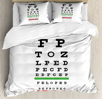 Eye Chart Duvet Cover Set Graph for The Measurement of Visual Acuity 3 Piece Bedding Set White Charcoal Grey
Eye Chart Duvet Cover Set Graph for The Measurement of Visual Acuity 3 Piece Bedding Set White Charcoal Grey