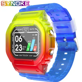 

SYNOKE Smart Watches Sport Heart Rate Monitoring IP68 Waterproof Pedometer Message Reminder Women Smart Watch For IOS Android