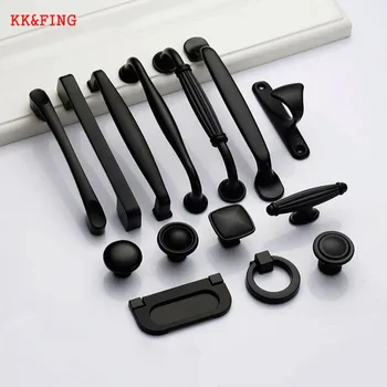 KK&FING American Black Solid Aluminum Alloy Cabinet Door Handles Kitchen Cupboard Pulls Drawer Knobs Furniture Handle Hardware
KK&FING American Black Solid Aluminum Alloy Cabinet Door Handles Kitchen Cupboard Pulls Drawer Knobs Furniture Handle Hardware