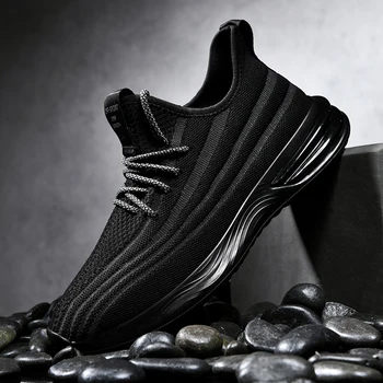 High Quality Men's Fashion Sneakers Shoes For Men 2020 Breathable Sneakers Breathable Knitted Jogging Walking Sport Shoes
High Quality Men's Fashion Sneakers Shoes For Men 2020 Breathable Sneakers Breathable Knitted Jogging Walking Sport Shoes