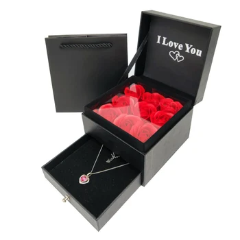 Everlasting Flower Storage Box Women Jewelry Earrings Gifts Box with Storage Bag JA55 
Everlasting Flower Storage Box Women Jewelry Earrings Gifts Box with Storage Bag JA55