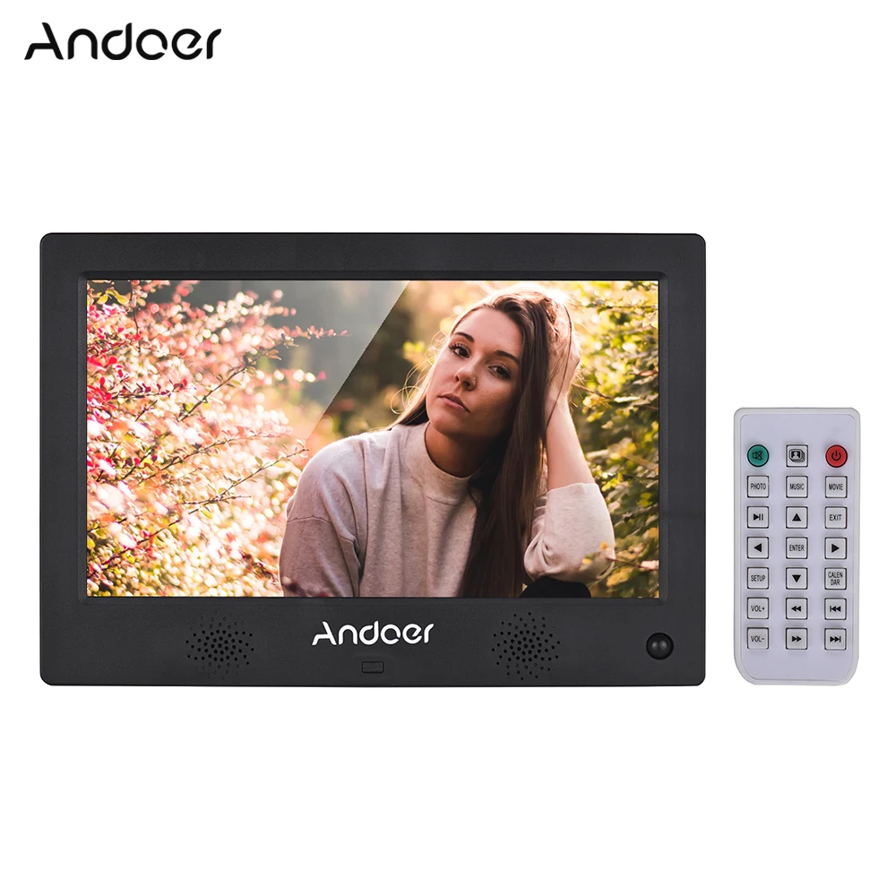 Andoer 10.1 Inch Digital Picture Photo Frame LED Screen Digital Photo Album High Resolution 1024*600(16:9) Clock HD Video Player
Andoer 10.1 Inch Digital Picture Photo Frame LED Screen Digital Photo Album High Resolution 1024*600(16:9) Clock HD Video Player