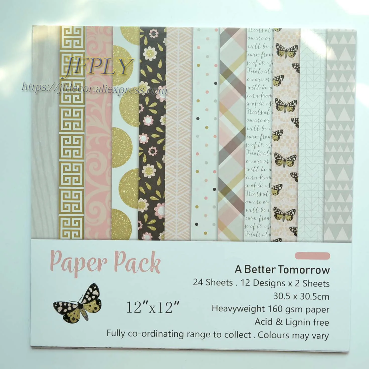 Butterfly Scrapbooking set Papers Cut seriers Craft Paper Card Making Background pad 12inches 24sheets/pack
Butterfly Scrapbooking set Papers Cut seriers Craft Paper Card Making Background pad 12inches 24sheets/pack