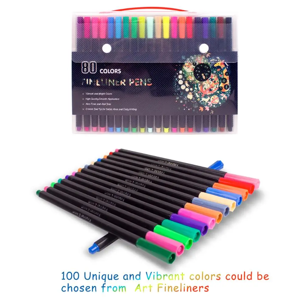 80-Colors Fine Point Color Pens Set 0.4mm Fine Tip Colored Pens Drawing Pen for Journaling, Writing Note
80-Colors Fine Point Color Pens Set 0.4mm Fine Tip Colored Pens Drawing Pen for Journaling, Writing Note