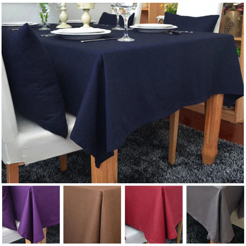 Soild Cotton Tablecloth for Rectangular Table Table Decoration Home Living Room Wedding Party Dining Cofft Table Cover 5 Colors
Soild Cotton Tablecloth for Rectangular Table Table Decoration Home Living Room Wedding Party Dining Cofft Table Cover 5 Colors