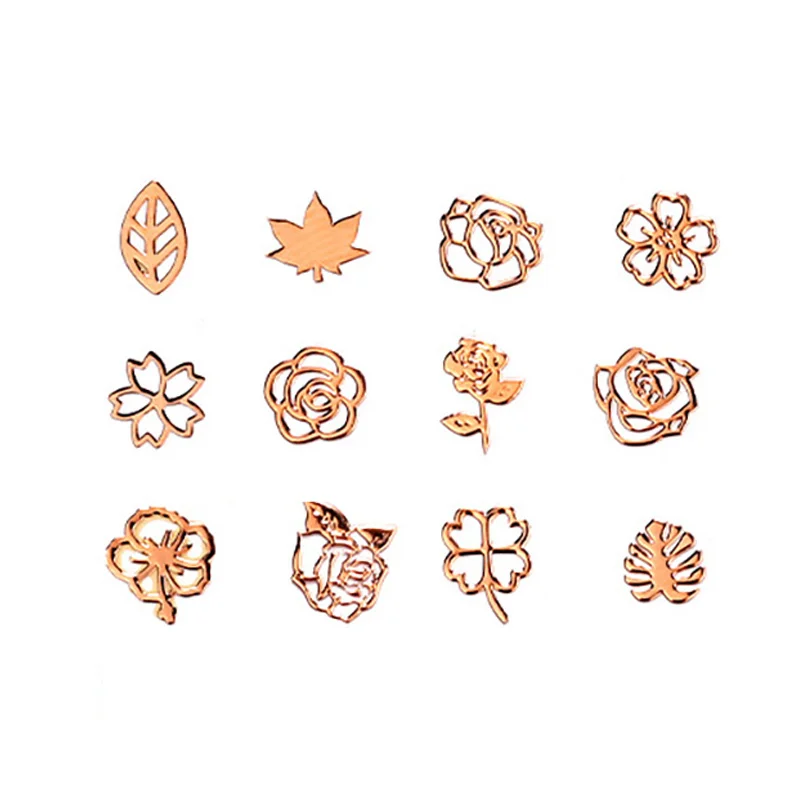 12 Grids/Box Rhinestones for Nails 3D Flowers Butterfly Mixed Colors Nail Art Decoration Golden Silver Black Hollow Design
12 Grids/Box Rhinestones for Nails 3D Flowers Butterfly Mixed Colors Nail Art Decoration Golden Silver Black Hollow Design