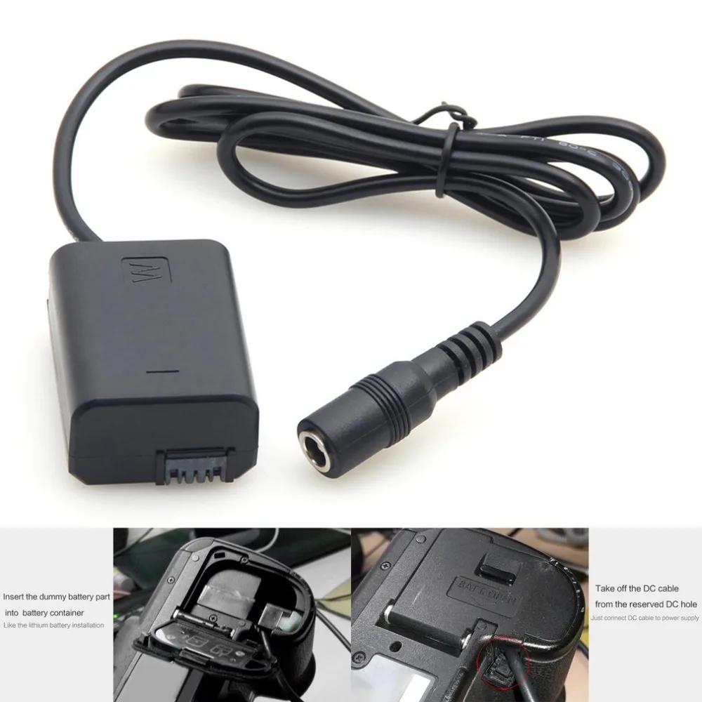 NP-FW50 Dummy Battery Full Decoding DC Coupler External Power Supply Adapter NP-FW50 Replacement for Sony A7 A3000 A5000
NP-FW50 Dummy Battery Full Decoding DC Coupler External Power Supply Adapter NP-FW50 Replacement for Sony A7 A3000 A5000