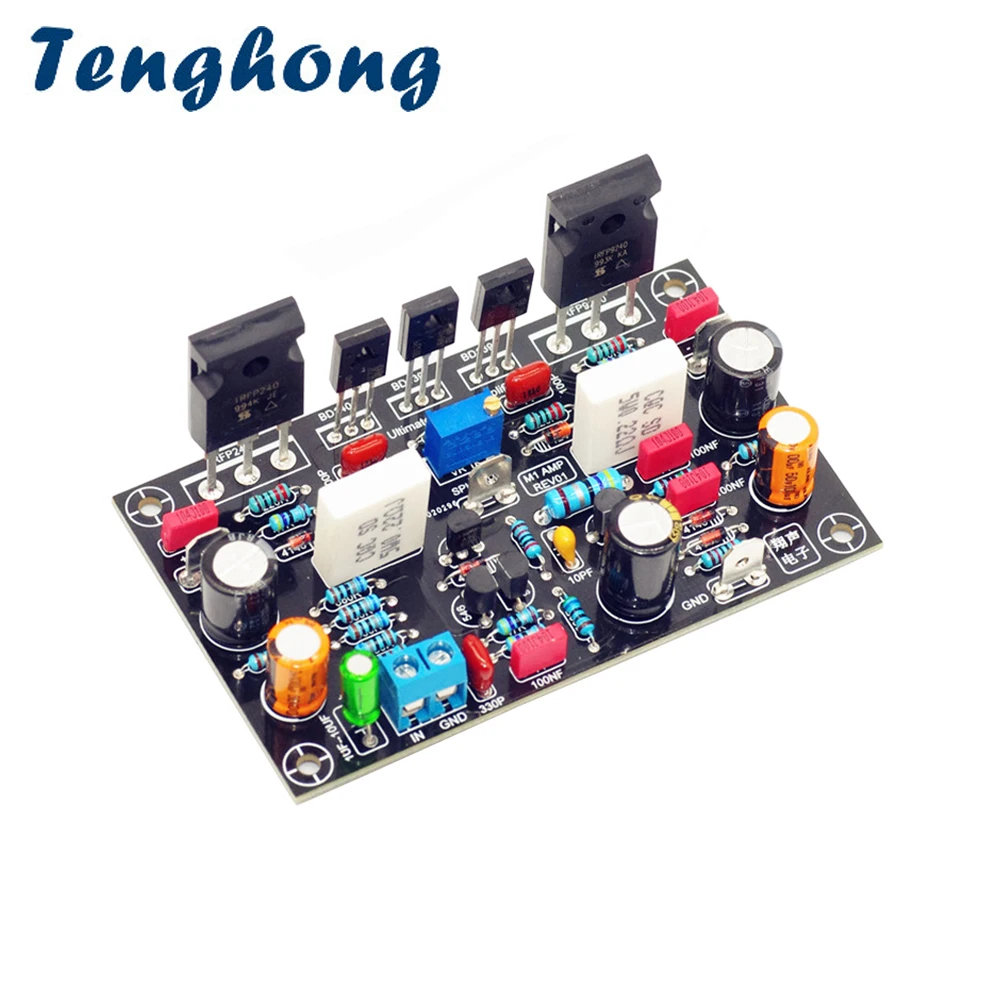 

Tenghong IRFP240 IRFP9240 Amplificador 100W Audio Power Amplifier Board Ultimate Fidelity Sound Amplifiers MOS Tube Mono AMP DIY