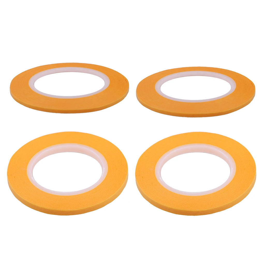 4x Paper Masking Tape Roll, 19.7 Yards x 2/3/4/6mm, DIY Supplies for Modeling Fine Line, Airbrush Painting, Trim Decoration 4x Paper Masking Tape Roll, 19.7 Yards x 2/3/4/6mm, DIY Supplies for Modeling Fine Line, Airbrush Painting, Trim Decoration