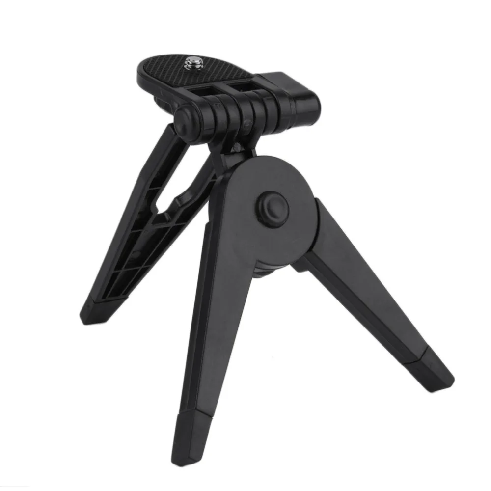 Portable Mini Plastic Foldable Photography Tripod Table Desk Stand Mounting Bracket for Camera Camcorder DSLR SLR Black NEW