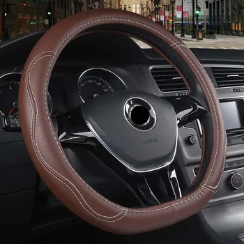 

Car Steering Wheel Cover D Shape Leather For Chevrolet epica lacetti malibu niva sail sonic spark spin tahoe trailblazer