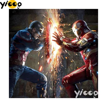 Full Square/Round drill 5D Diamond Painting DIY diamond embroidery Iron Man and Captain America Diamond mosaic Home Decor CX0298
Full Square/Round drill 5D Diamond Painting DIY diamond embroidery Iron Man and Captain America Diamond mosaic Home Decor CX0298