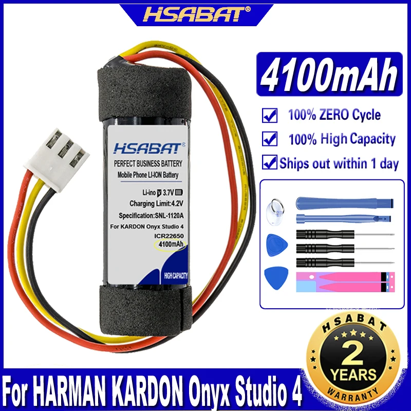 Аккумулятор HSABAT ICR22650 4100 мАч для HARMAN KARDON Onyx Studio 4 аккумуляторы динамиков |