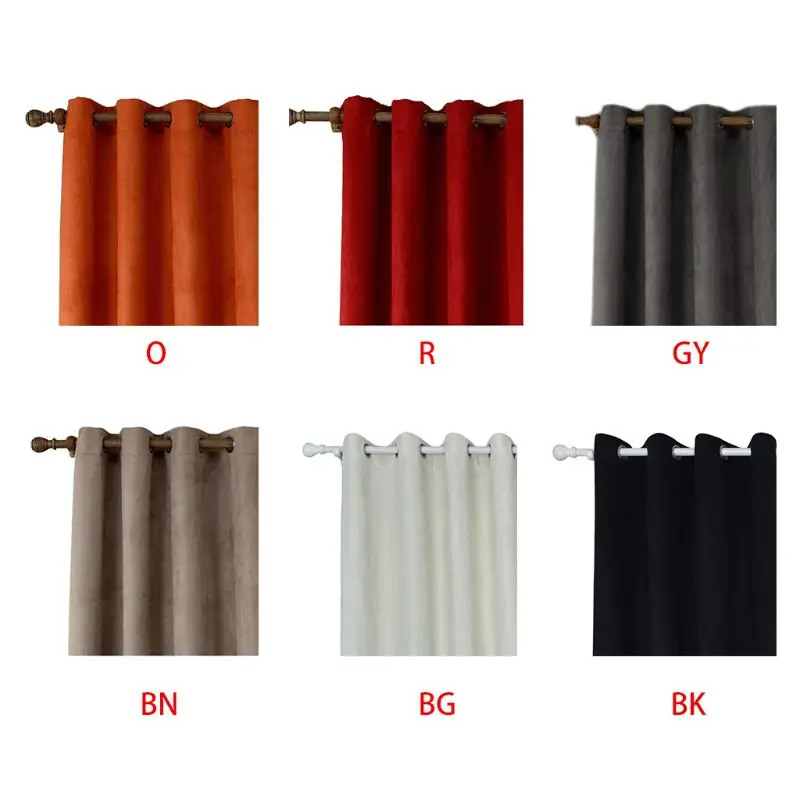 2 Pcs Blackout Curtain with Thermal Insulation Grommet Solid Color Curtain Decor
2 Pcs Blackout Curtain with Thermal Insulation Grommet Solid Color Curtain Decor