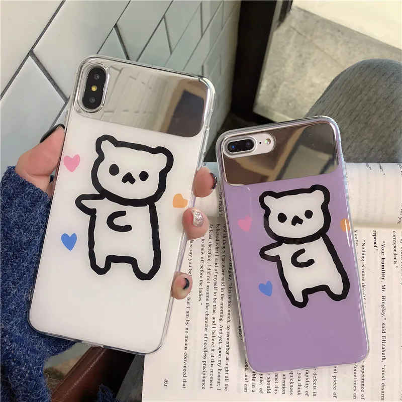 Cute Cartoon Applicable Protective Case iPhone X Phone Case Makeup Mirror Bear iPhone X S/ MAX/x r Cool
Cute Cartoon Applicable Protective Case iPhone X Phone Case Makeup Mirror Bear iPhone X S/ MAX/x r Cool