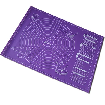 Silicone Dough Rolling Pad Purple Non-Stick Baking Sheet Fiber Rolling Dough Mat Cookie Macaron Baking Kitchen Cooking Tools
Silicone Dough Rolling Pad Purple Non-Stick Baking Sheet Fiber Rolling Dough Mat Cookie Macaron Baking Kitchen Cooking Tools