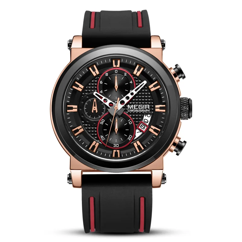 Natural detox gainer megir Watch Men Trend Sports Multi-functional True Eye Quartz Watch 2100
