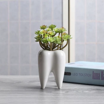 Simple Outdoor Gardening Creative Succulent Tooth Desktop Flowerpot Ceramic Flowerpot Desktop Potted Decoration
Simple Outdoor Gardening Creative Succulent Tooth Desktop Flowerpot Ceramic Flowerpot Desktop Potted Decoration