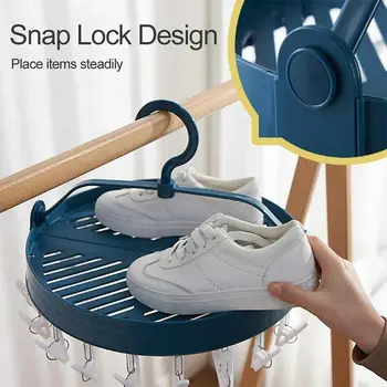 New Home Round Drying Rack Socks Underwear Hanger Foldable Clothes Drying Rack with 18 Clothespins for Balcony SCI88
New Home Round Drying Rack Socks Underwear Hanger Foldable Clothes Drying Rack with 18 Clothespins for Balcony SCI88
