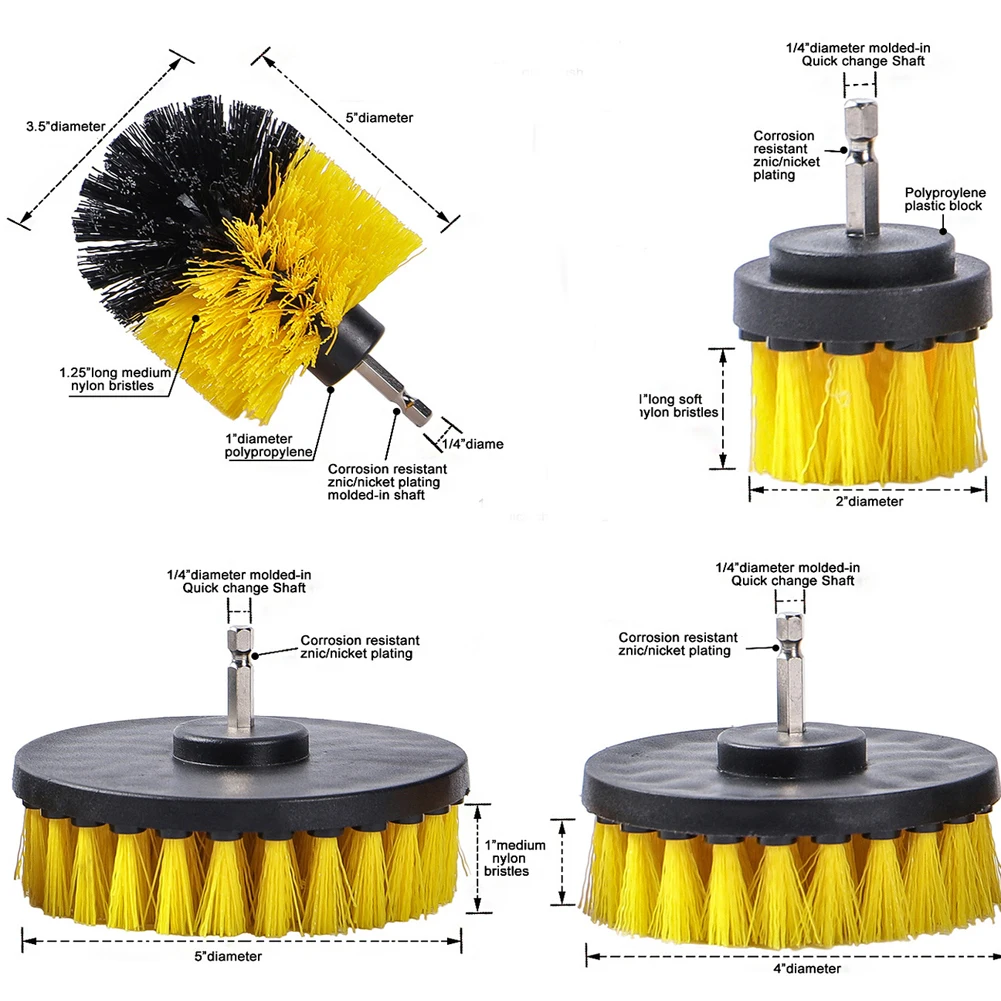 Generic Drill Brush All Purpose Cleaner Scrubbing Brushes For Bathroom