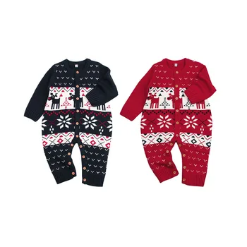 Baby New Year Christmas Romper Clothes Newborn Infant Babies Knitting Crochet Rompers Elk Playsuits Autumn Winter 0-24M
Baby New Year Christmas Romper Clothes Newborn Infant Babies Knitting Crochet Rompers Elk Playsuits Autumn Winter 0-24M
