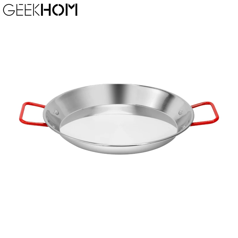 Stainless Steel Paella Pan Spanish Seafood Frying Pot Non-stick Frying Pot Kitchen Fried Chicken Fruit Plate Cooking Tool
Stainless Steel Paella Pan Spanish Seafood Frying Pot Non-stick Frying Pot Kitchen Fried Chicken Fruit Plate Cooking Tool