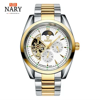 NARY top brand automatic mechanical watch fashion hollowed out skeleton businesss waterproof wristwatch relogio masculino
NARY top brand automatic mechanical watch fashion hollowed out skeleton businesss waterproof wristwatch relogio masculino