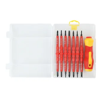 Chrome Vanadium Alloy Steel Screwdriver Quick Connect Cross Slotted Insulated Dual Head Electricians Hand Tools
Chrome Vanadium Alloy Steel Screwdriver Quick Connect Cross Slotted Insulated Dual Head Electricians Hand Tools