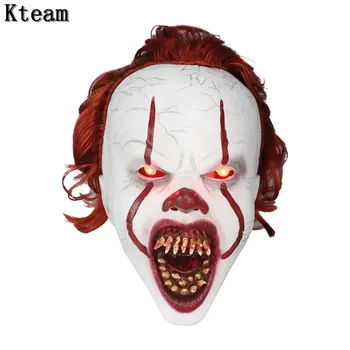 New Hot LED Glowing Stephen King's It Mask Pennywise Horror Clown Joker Mask Clown Mask Halloween Party Cosplay Costume Props
New Hot LED Glowing Stephen King's It Mask Pennywise Horror Clown Joker Mask Clown Mask Halloween Party Cosplay Costume Props