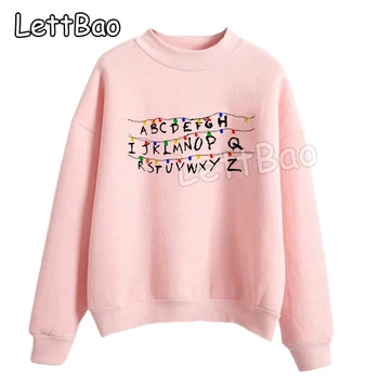 New Stranger Things Christmas Lights Cute Hoodie Polyester Casual Women Hoodies Japanese Kawaii Streetwear O-Neck Pink Clothes
New Stranger Things Christmas Lights Cute Hoodie Polyester Casual Women Hoodies Japanese Kawaii Streetwear O-Neck Pink Clothes