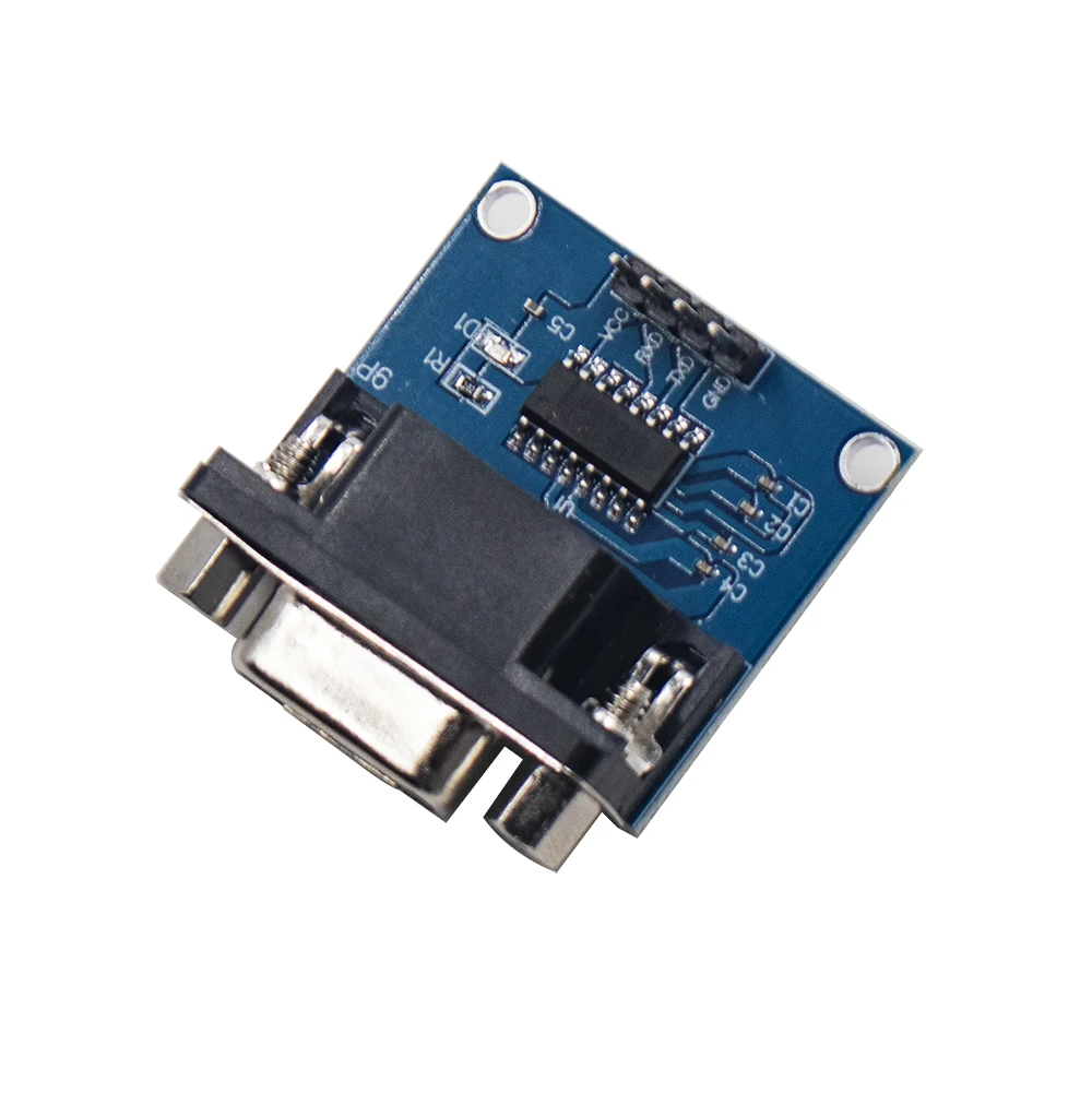 MAX3232 RS232 to TTL Serial Port Converter Module DB9 Connector MAX232 For Arduino
MAX3232 RS232 to TTL Serial Port Converter Module DB9 Connector MAX232 For Arduino