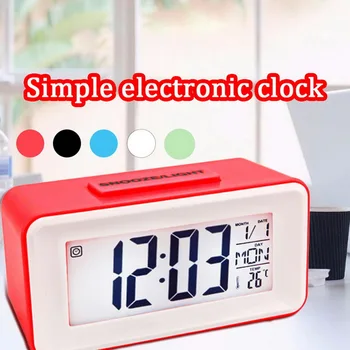 Kids Students Desk Digital Alarm Clock Time Snooze Temperature Date Humidity Display Night Light Perpetual Calendar Backlight
Kids Students Desk Digital Alarm Clock Time Snooze Temperature Date Humidity Display Night Light Perpetual Calendar Backlight