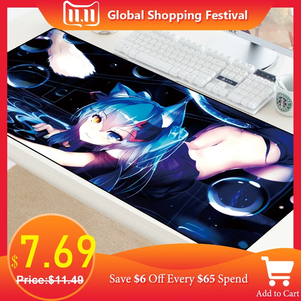 Large Sexy Girl Mouse Pad Mice Gamer Keyboard Mat Desk Protector Gaming Mousepad for PC Laptop Anime Hatsune Miku Pad to Mouse
Large Sexy Girl Mouse Pad Mice Gamer Keyboard Mat Desk Protector Gaming Mousepad for PC Laptop Anime Hatsune Miku Pad to Mouse